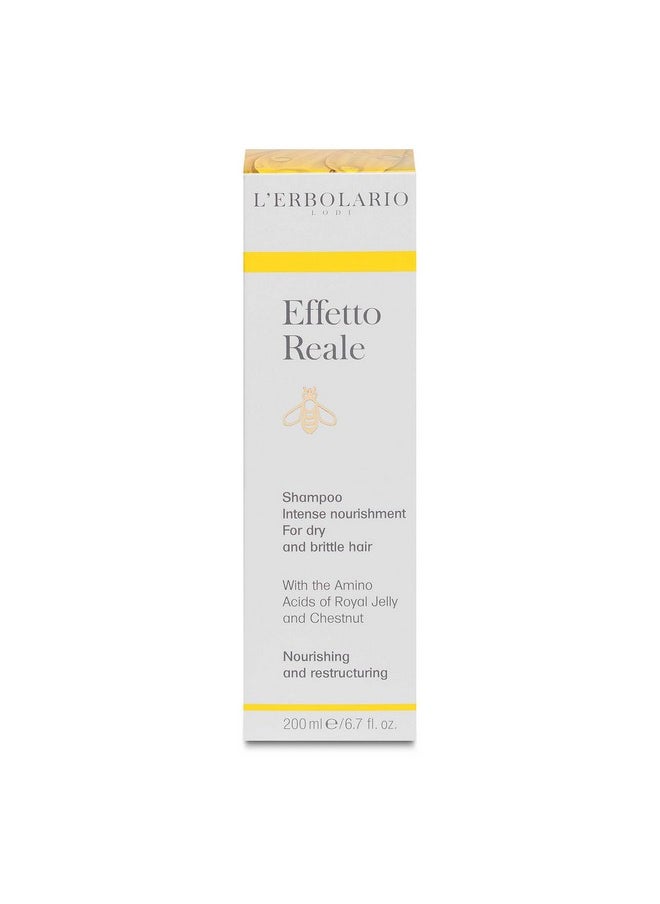 L'Erbolario Effetto Reale Intense Nourishment Shampoo Infused With Chestnut Honey Promotes Strong Roots Leaves Hair Easy To Comb Suitable For Dry And Brittle Hair Silicone Free 6.7 Oz  - Image 4