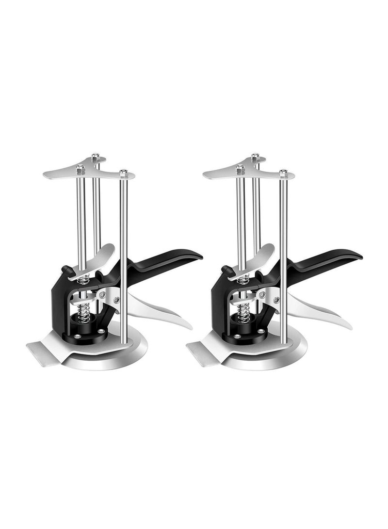 2PCS Wall Tile Leveling System Tools, Tile Lifter Height Adjuster Equipment Hand Jack Tool Tile Lifting Regulator Locator Tools Tile Lifting Regulator for Tile, Floors, Doors, Cabinet Installation - Image 1