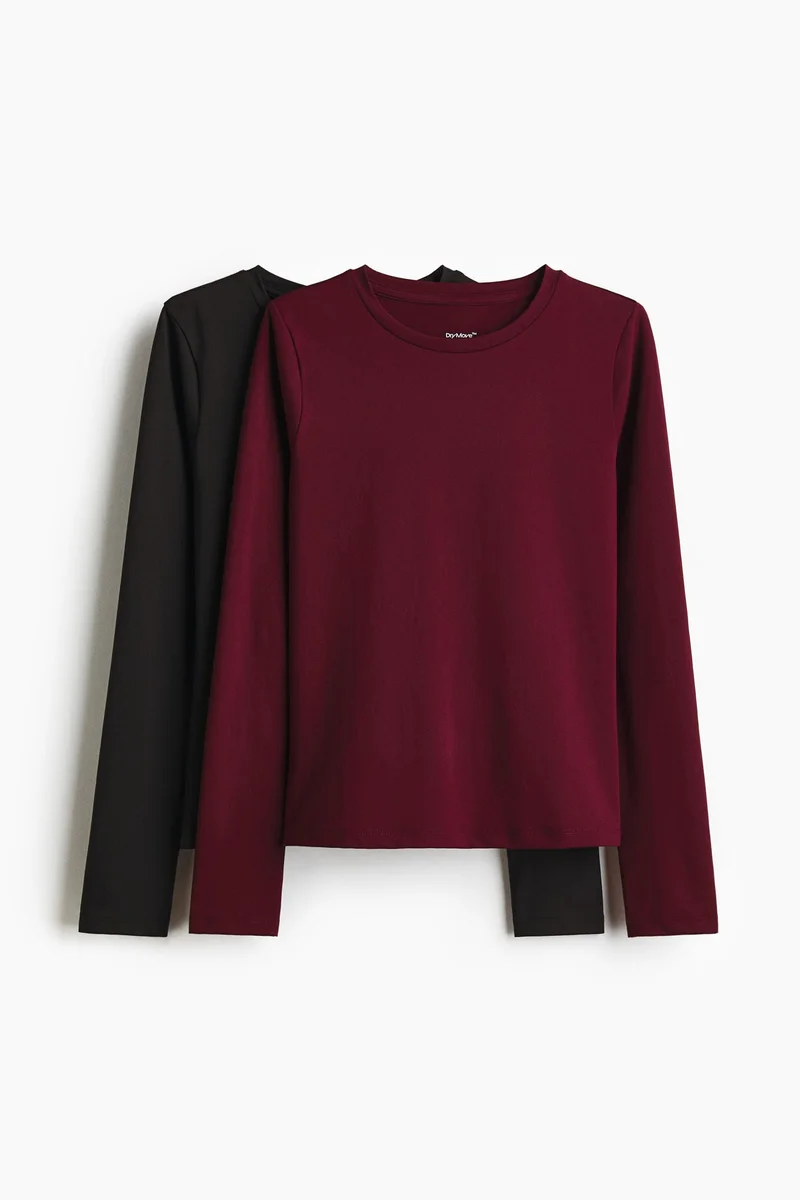 H&M 2-pack long-sleeved sports tops with DryMove™