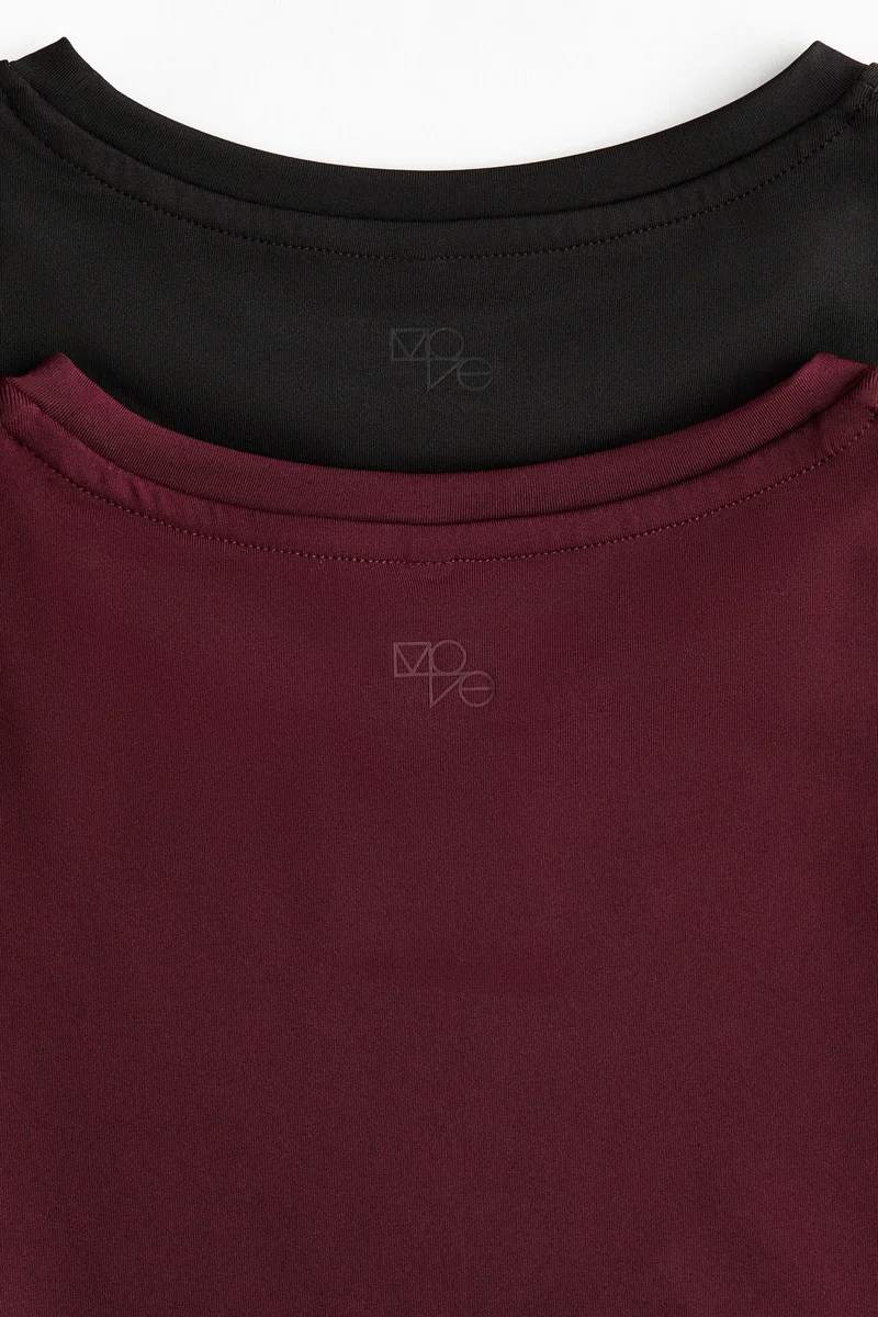 H&M 2-pack long-sleeved sports tops with DryMove™