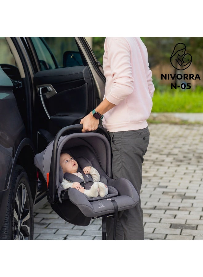 Nivorra Infant Car Seat & Portable Carrier with Side Impact Protection, Group 0+ Safety – Supports up to 13kg - Image 2