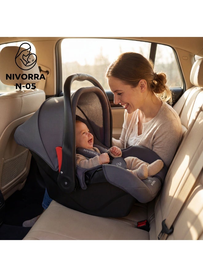 Nivorra Infant Car Seat & Portable Carrier with Side Impact Protection, Group 0+ Safety – Supports up to 13kg - Image 3