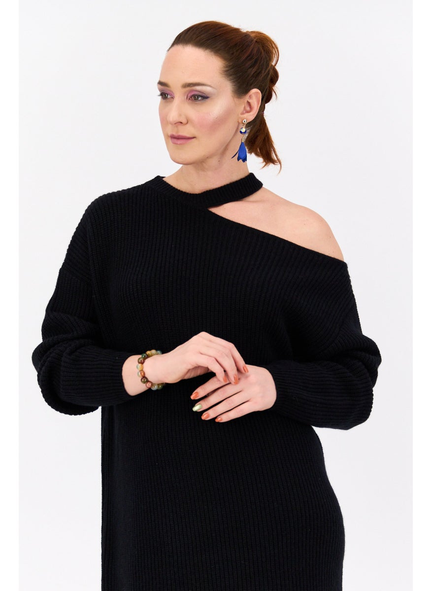 HUGO BOSS Women Knitted Sweater Dress, Navy  - Image 2