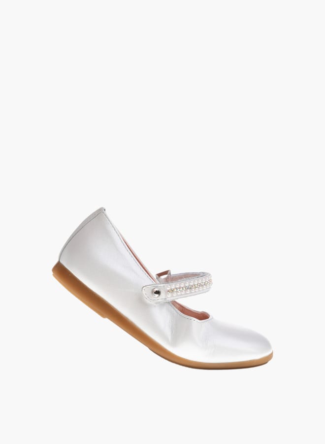 Pablosky Girls Ballerina Shoes With Hook And Loop Closure  - Image 5