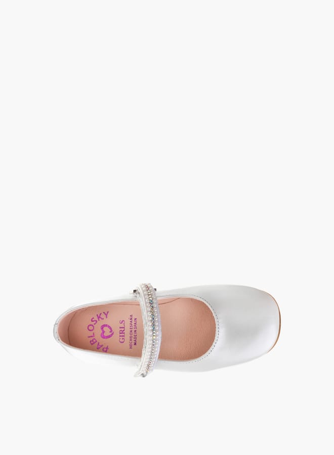 Pablosky Girls Ballerina Shoes With Hook And Loop Closure  - Image 4