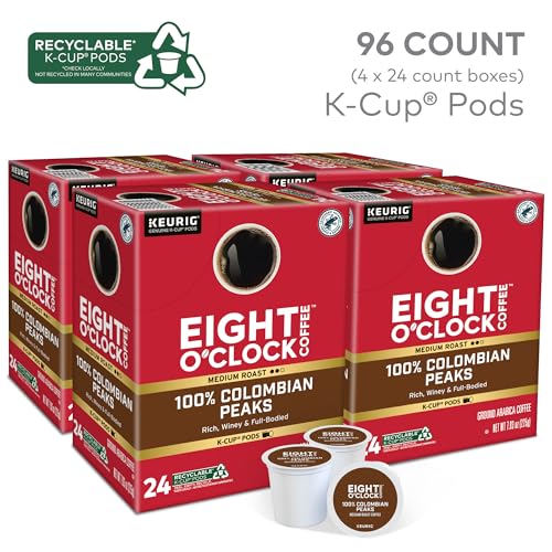 Eight O'Clock Coffee Eight OClock Coffee Colombian Peaks SingleServe Keurig KCup Pods Medium Roast Coffee Pods 96 Count - Image 5