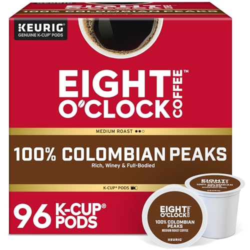 Eight O'Clock Coffee Eight OClock Coffee Colombian Peaks SingleServe Keurig KCup Pods Medium Roast Coffee Pods 96 Count - Image 1