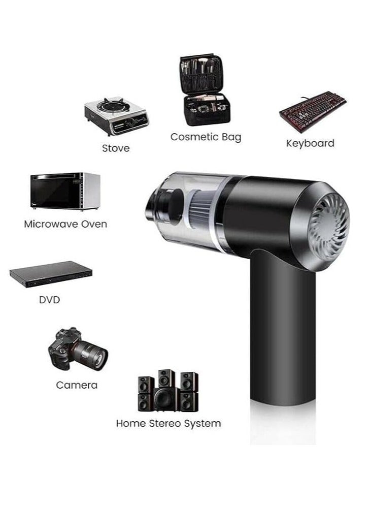Mini Cordless Handheld Vacuum Cleaner for Car and Home, with Keyboard and LED Light, Ultra Lightweight - Image 5