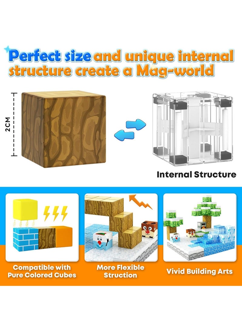 150PCS Magnetic Building Blocks, Magnetic Tile Building Blocks Set, Creative Educational Toys, Sensory and Outdoor Toys for Kids Ages 3+ - Image 2