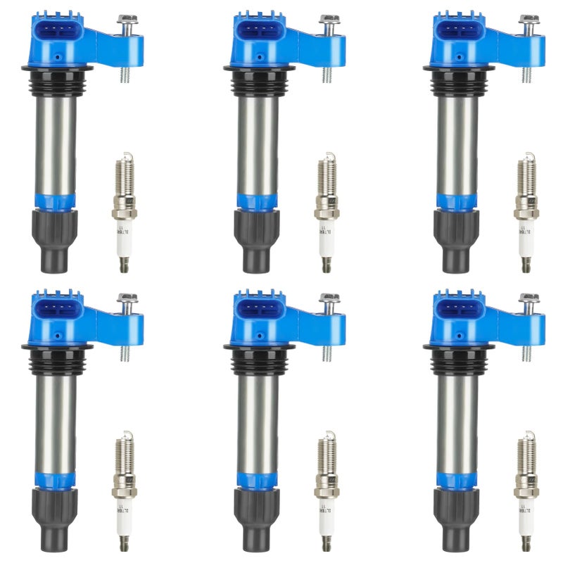 حزمة ملف الإشعال 4 دبابيس شمعات الإشعال إيريديوم لسيارات بويك كاديلاك ATS CTS SRX STS شيفروليه كامارو كابريس كابتيفا سبورت كولورادو إكوينوكس إمبالا ليمتد مالibu ترافيرس GMC أكاديا كانيون بديل UF569