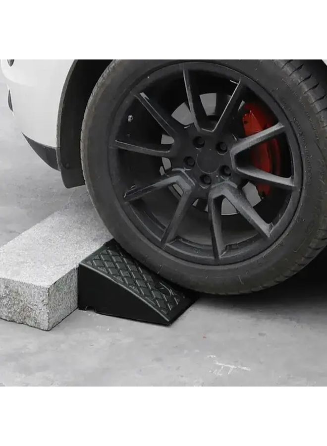 Black All Season Portable Step Ramp With Textured Surface For Wheelchair Car Driveway - Image 5