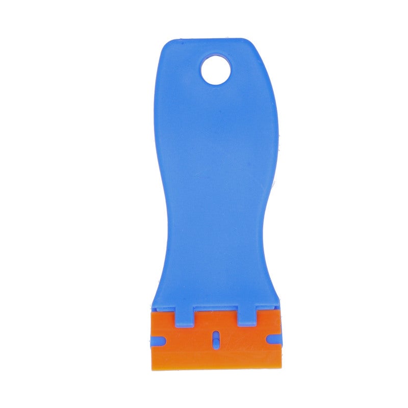 Cleaning Tool: Ergonomic Curved Handle - Safe Fixed Plastic Blade Versatile Scraper for Removing Stubborn Stains Decals from Windows Cars Tiles - Image 3