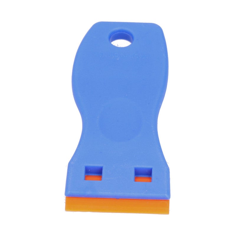 Cleaning Tool: Ergonomic Curved Handle - Safe Fixed Plastic Blade Versatile Scraper for Removing Stubborn Stains Decals from Windows Cars Tiles - Image 2