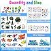 LINAYE 24 Packs Ocean Party Favors for Kids  144 Pcs Under The Sea Party Favors with Marine Animals Building Blocks Tattoo Stickers Sheets Slap Bracelets Goodie Bag Stuffers for Kids - Image 4