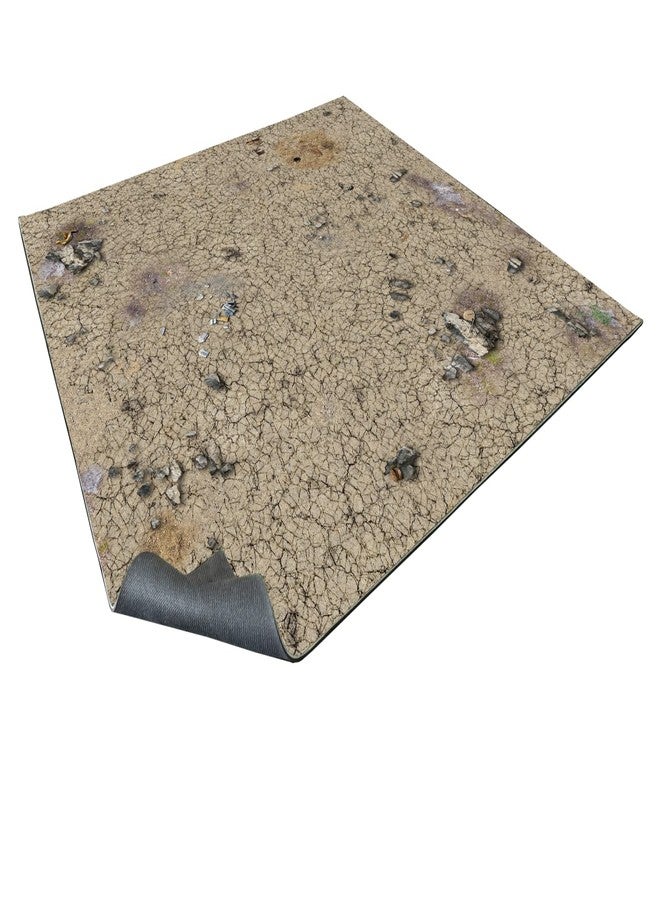 Battle Systems Terrain Desert Wasteland Game Mat 3x3 - Neoprene Playmat for Warhammer, D&D, Frostgrave and More! - Image 1