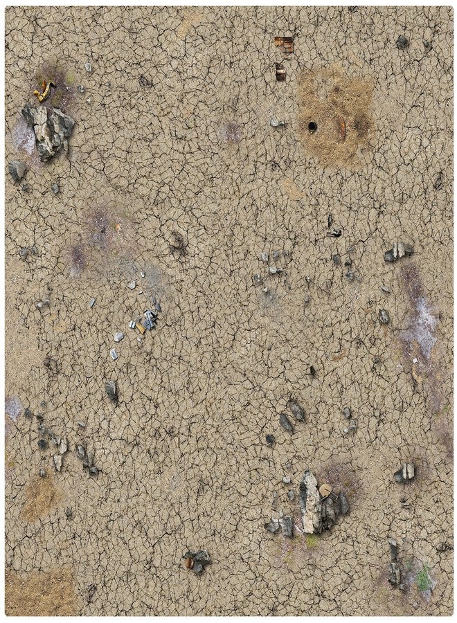Battle Systems Terrain Desert Wasteland Game Mat 3x3 - Neoprene Playmat for Warhammer, D&D, Frostgrave and More! - Image 2