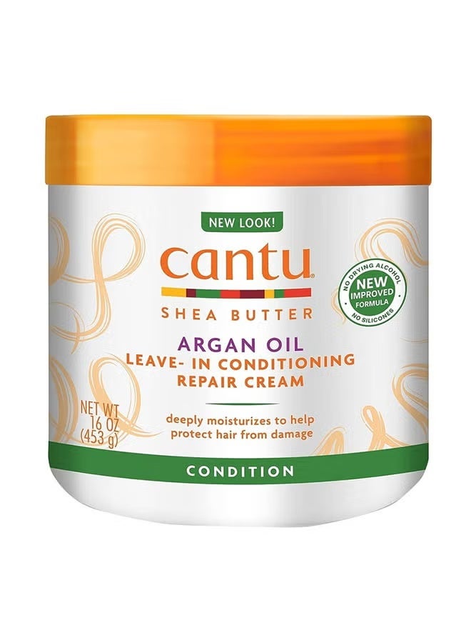 CANTO Argan Oil Leave-In Conditioning Repair Cream 453grams Shea Butter Cleansing Cream Shampoo 400ml Thermal Shield Heat Protectant Multicolour - Image 4