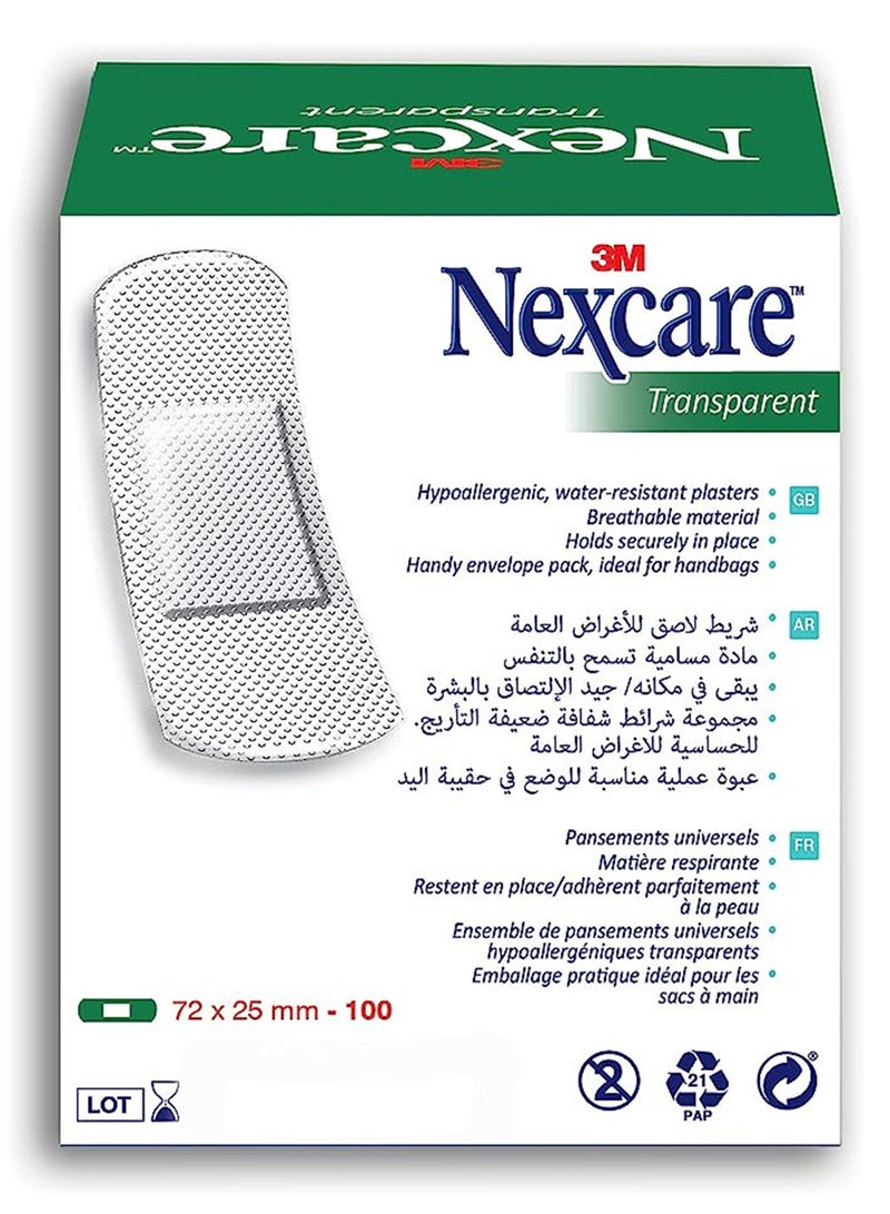 Nexcare Tb-100 Transparent Bandages 100’S - Image 2