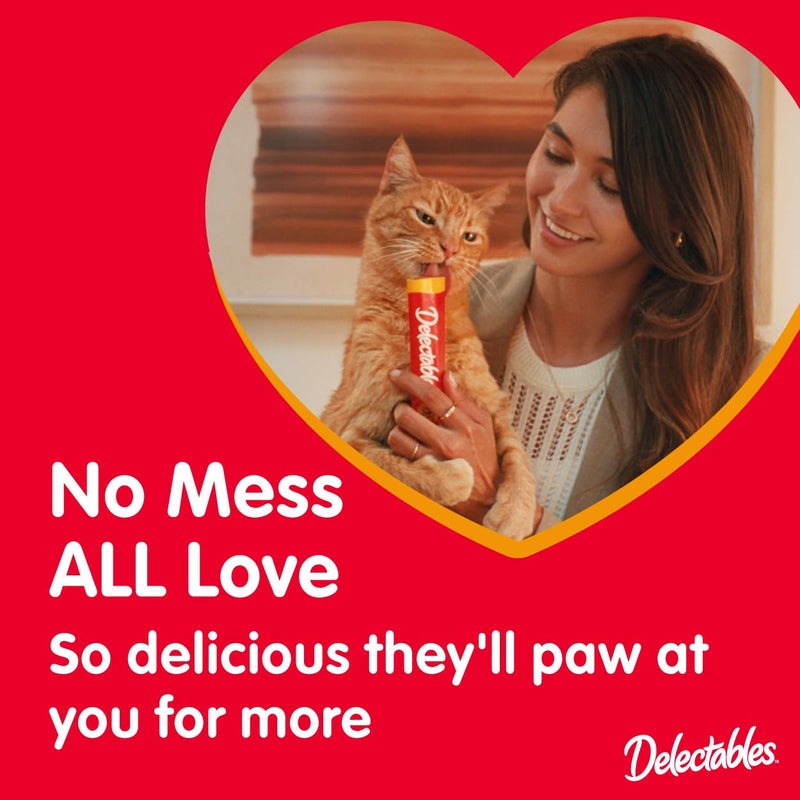 Hartz Delectables Squeeze Up Variety Pack, Creamy Squeezable Puree, Lickable Wet Cat Treats, Grain Free, No Added Fillers, No by-Products, No Added Preservatives, 0.5 Ounces Tube, 20 Tubes Total - Image 5
