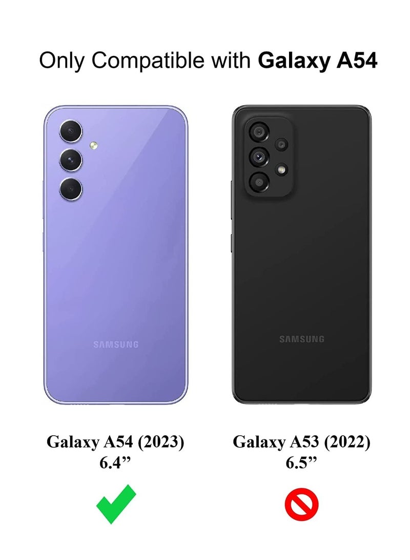 BORTONY Samsung A54 5G Case with Magnetic Car Mount Kickstand Holder Premium Silicone Vertical and Horizontal Hand Strap Grip Cover for Samsung Galaxy A54 5G - Image 2