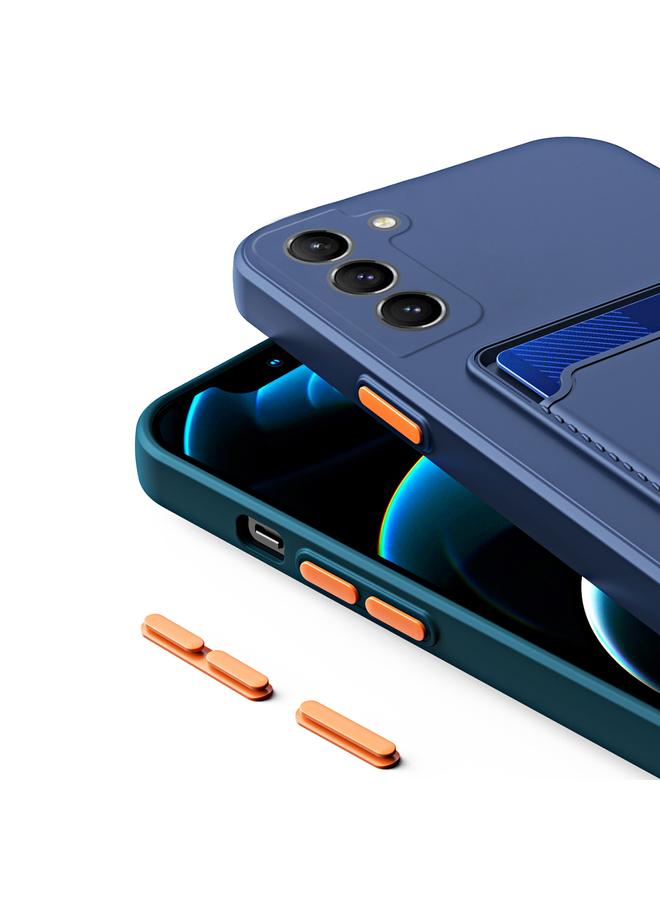 اس-توب جراب لهاتف Samsung Galaxy S23 Ultra 5G، جراب هاتف من مادة TPU بلون متباين وأزرار، ملمس جلدي، بطاقة - Image 5