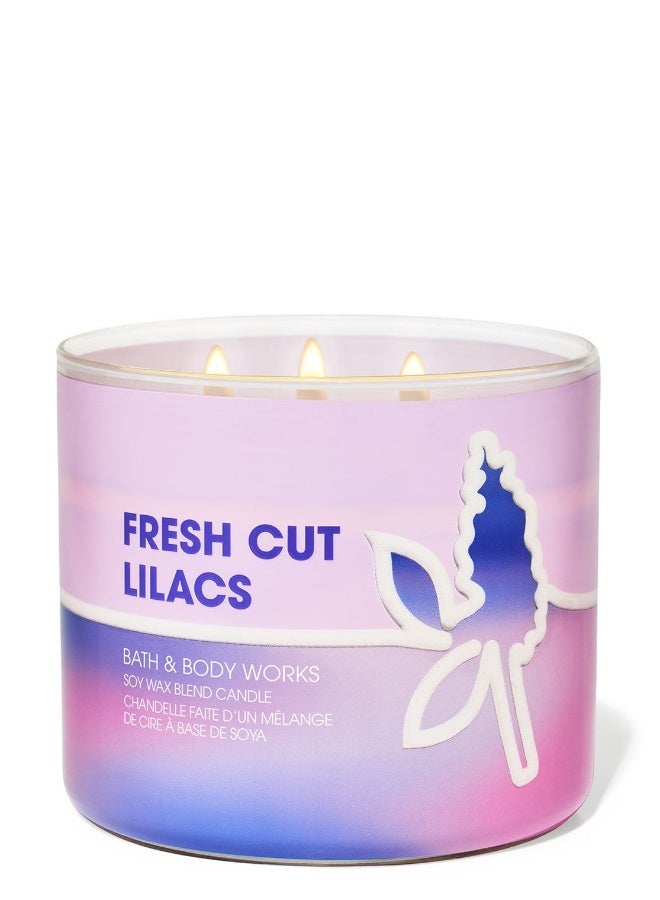 Bath & Body Works Fresh Cut Lilacs 3-Wick Candle 