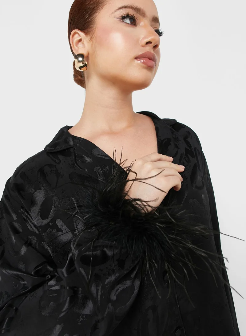 نوكتورن Feather Detail Button Down Shirt