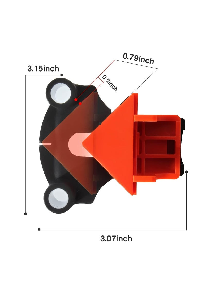 CMGTYYD - Corner Clamps Set for Woodworking, 60/90/120 Degree Non Slip Fixed, 4PCS Adjustable Single Handle Spring Loaded Right Angle Clip for Frame Welding/Wood Working/Making Cabinet or Punch DIY - Image 1