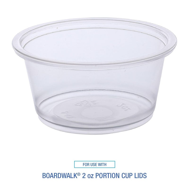 Boardwalk SoufflePortion Cups 2 oz Polypropylene Clear 20 CupsSleeve 125 SleevesCarton - Image 2