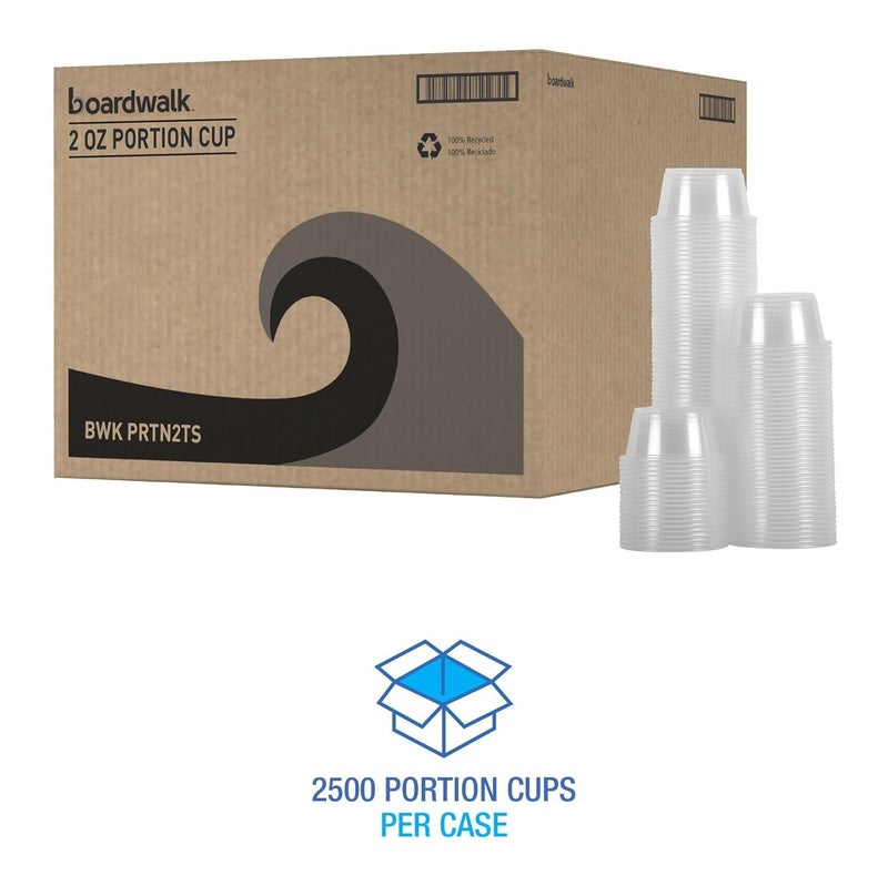 Boardwalk SoufflePortion Cups 2 oz Polypropylene Clear 20 CupsSleeve 125 SleevesCarton - Image 3