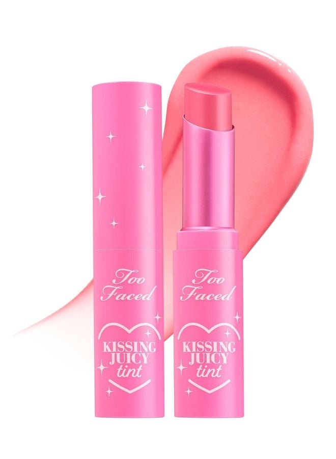 Too FacedCosmetics Too Faced Kissing Juicy Tint Lip Balm – Bubblegum (Soft Pink Tinted Lip Balm, Hydrating & Non-Sticky, 3 g) - Image 1