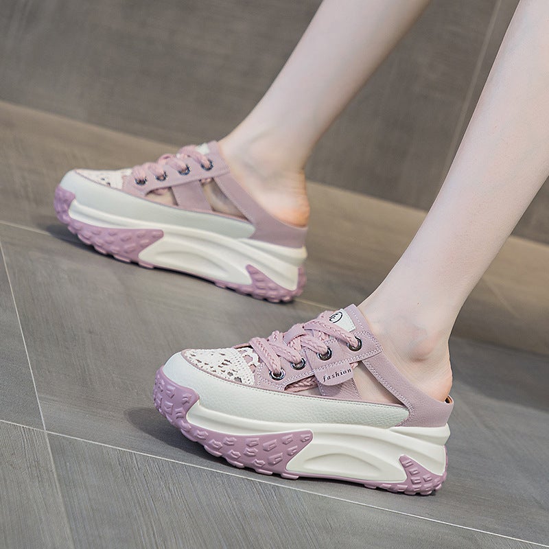 2024 New Thick Sole Sneakers Slides Women M2359 Pink