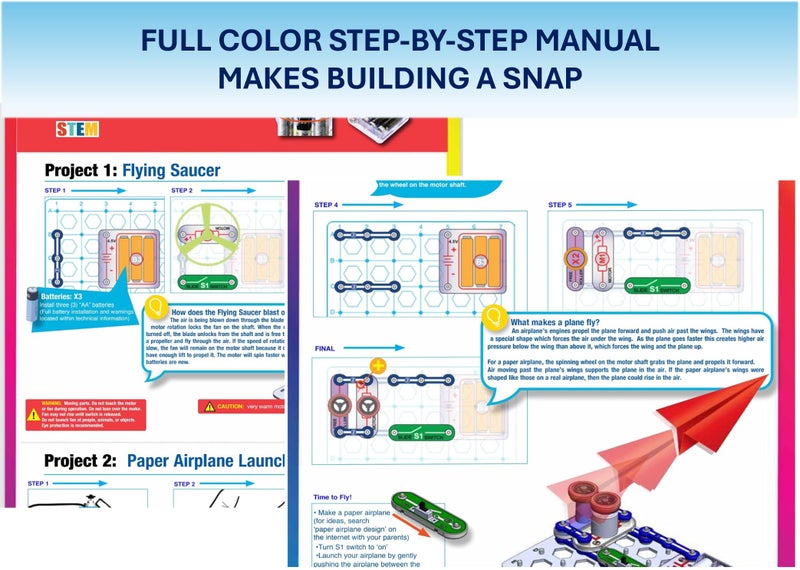 Snap Circuits Flight Deck Science/STEM Toy kit | Ages 8+ | Construction Gift for Boys and Girls - Image 4