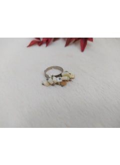 Authentic Women's Ring with Natural Mother of Pearl Stone