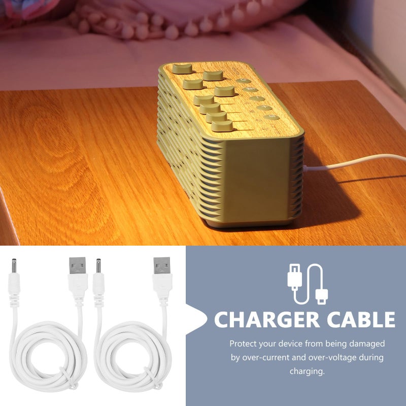 USB To DC Charger Cable 1.5 Meter 3.5x1.35mm Tip 2 Pack Black For Home Office - Image 5