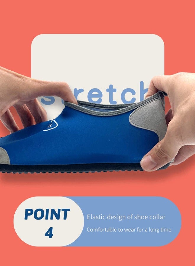 Water Shoes for Men Women Quick-Dry Aqua Socks Slip-on Beach Shoes Swimming Shoes Barefoot Yoga Socks for Sport Beach Swim Surf Yoga Exercise (E)