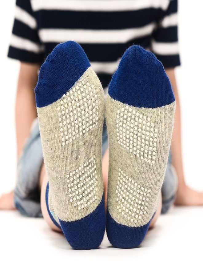 Cottock 12 Pairs Toddler Boy Grips Socks, Baby Socks Boy Home Socks Anti Slip (6-12 Months, 12 Pairs Plane & Car) - Image 2