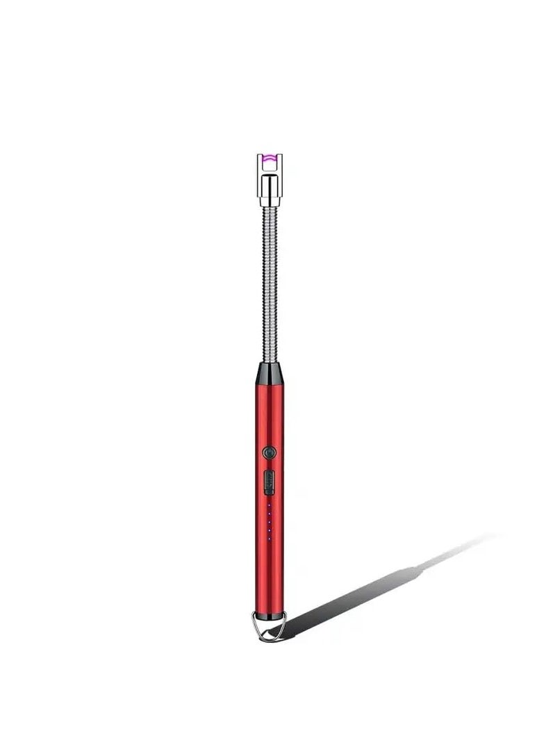 Generic ولاعة شمعة كهربائية مع منفذ شحن USB عديمة اللهب مقاومة للرياح وشاشة LED ومفتاح أمان يدور 360 درجة للشموع والشواء والتخييم وموقد الغاز (ألوان متنوعة)  - Image 2