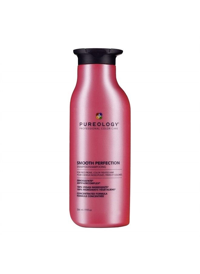PUREOLOGY Smooth Perfection Shampoo | For Frizzy, Color-Treated Hair | Smooths Hair & Controls Frizz | Sulfate-Free | Vegan | Updated Packaging | 9 Fl. Oz. |  - Image 1