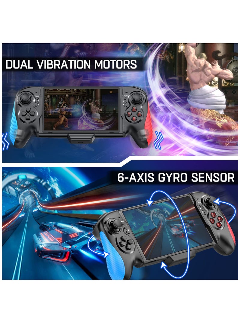 SOLARAE Switch Controller for Nintendo Switch/OLED, One-Piece Joypad Controller Replacement for Nintendo Switch Pro Controller, Switch Controllers Remote with Adjustable TURBO and Dual Motor Vibration - Image 3