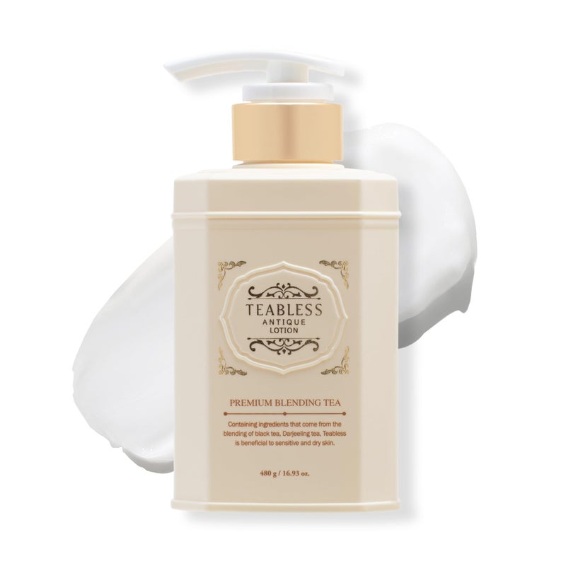 TEABLESS Herb Black Tea Body Lotion, Daily Moisturizer, Body Lotion For Dry Skin & Sensitive Skin, Non-Greasy, Slow Aging, Aromatherapy for Stress Relief, Fragrance Free, Korean Skin Care