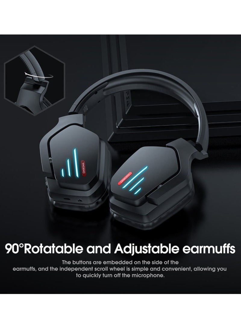 ONIKUMA B60 Bluetooth Compatible RGB 7.1 Channel Gaming Headset with Microphone - Image 4