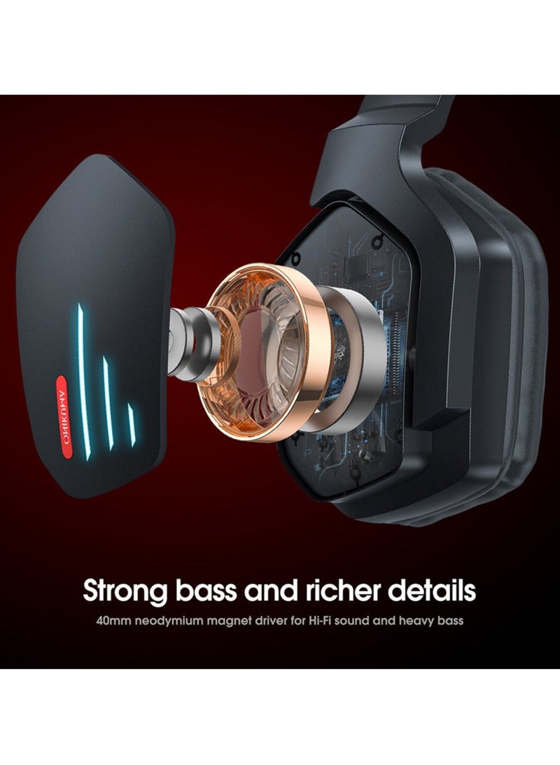 ONIKUMA B60 Bluetooth Compatible RGB 7.1 Channel Gaming Headset with Microphone - Image 3