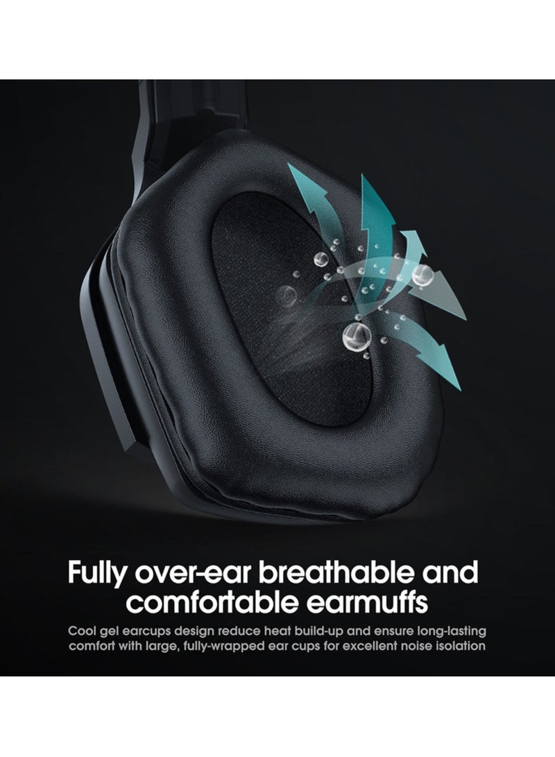 ONIKUMA B60 Bluetooth Compatible RGB 7.1 Channel Gaming Headset with Microphone - Image 5