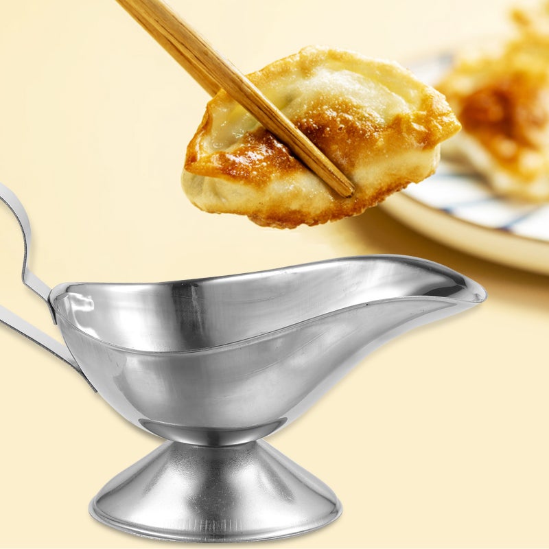 Stainless Steel Sauce Pot Sauce Storage Holder Home Sauce Container Restaurant Sauce Cup (15x6.5x6.8cm) - Image 4