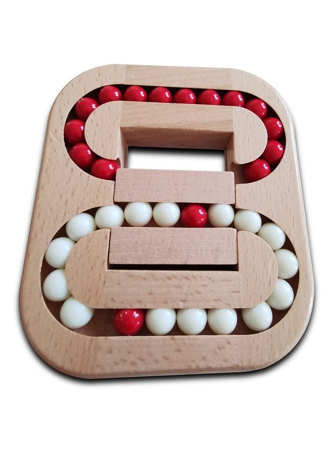 Flat ball children adult puzzle wooden toys unlock maze game  - Image 1