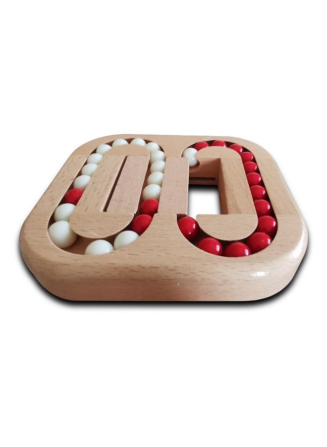 Flat ball children adult puzzle wooden toys unlock maze game  - Image 4