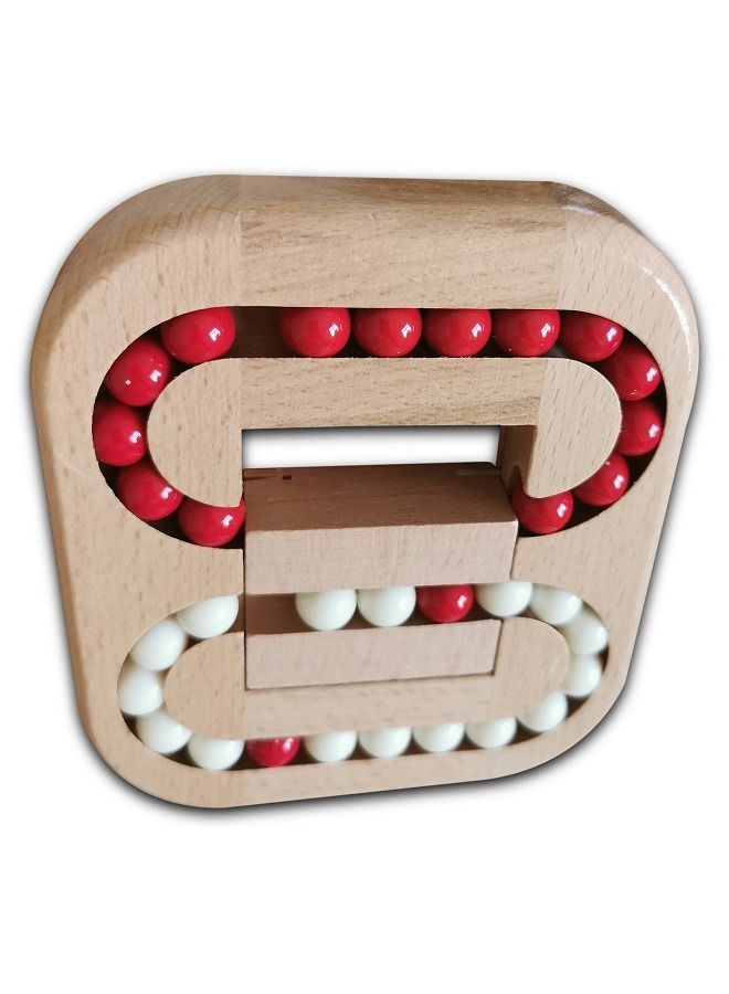 Flat ball children adult puzzle wooden toys unlock maze game  - Image 2
