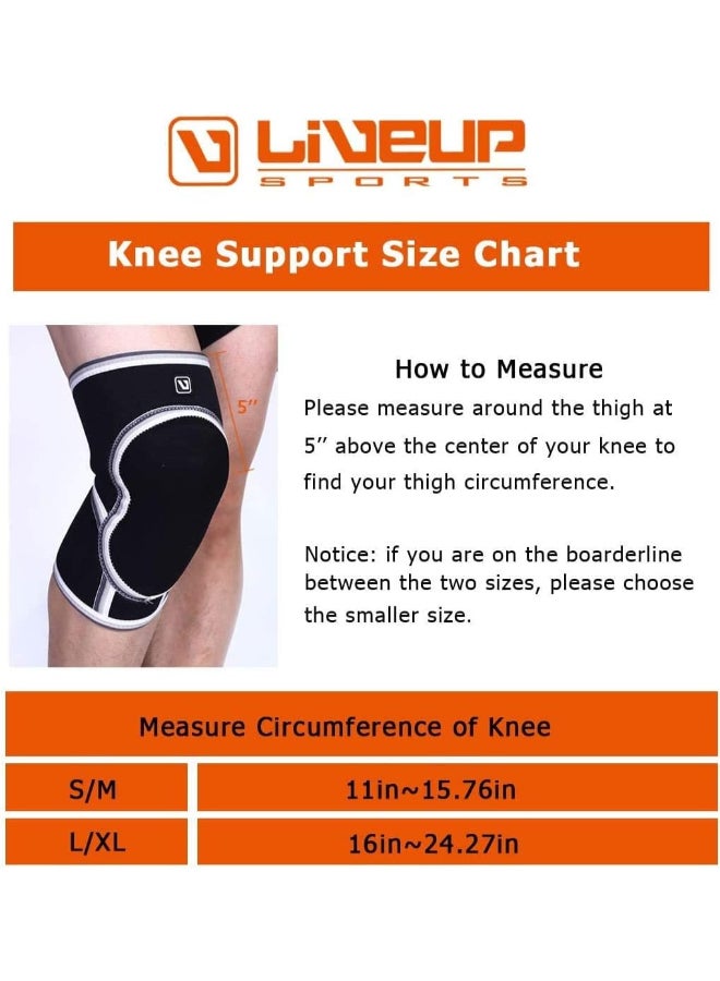 Liveup Knee Support Ls5751 L-Xl Black @L-Xl - Image 2