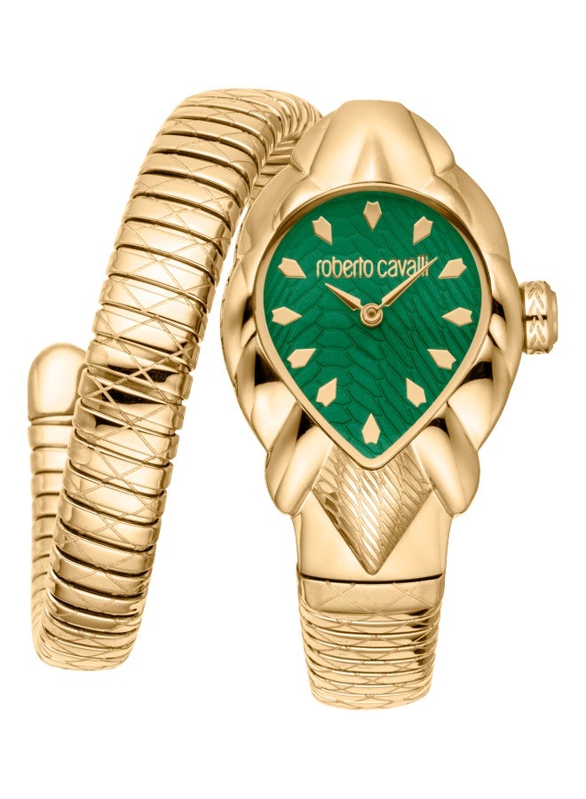 roberto cavalli روبرتو كافالي RC5L110M0045 - ساعة كوارتز نسائية من الفولاذ المقاوم للصدأ 3 عقارب - Image 1